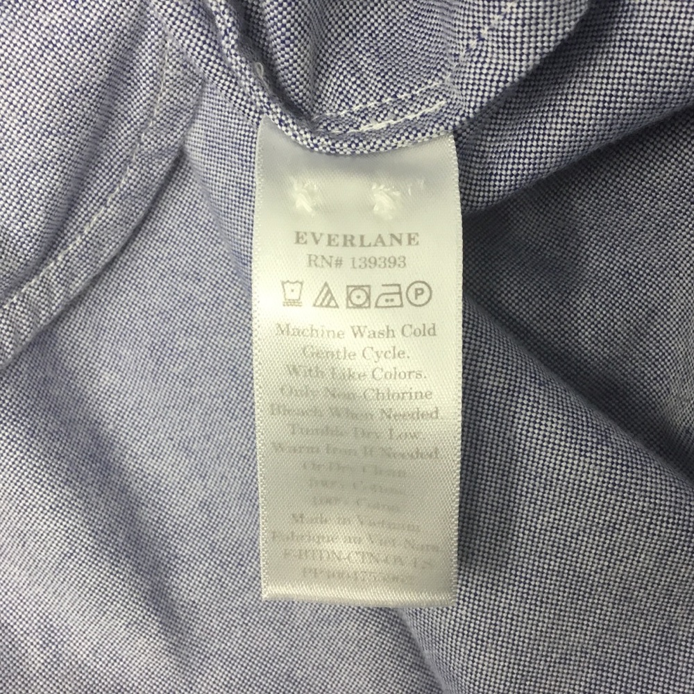 Everlane Boxy Oversized Button Up Shirt Boxy Relaxed Oversized Cotton Size 00 - Picture 11 of 11